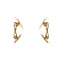 Boutons de manchette Boutons de manchette rectangulaires en or 18 ct trois ors 58 Facettes 35987