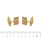 Boutons de manchette Boutons de manchette rectangulaires en or 18 ct trois ors 58 Facettes 35987
