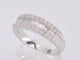 Bague 53 Bague en or blanc 18k avec diamants 58 Facettes 1017