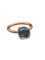 Bague 53 Pomellato Nudo Petit - Bague en or jaune 750 et topaze bleue 58 Facettes CV-131