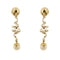 Boucles d'oreilles Boucles d’oreilles pendantes - Perles en or jaune et or blanc 18 ct 58 Facettes 36258