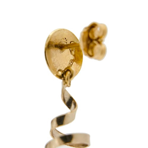 Boucles d'oreilles Boucles d’oreilles pendantes - Perles en or jaune et or blanc 18 ct 58 Facettes 36258