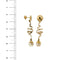 Boucles d'oreilles Boucles d’oreilles pendantes - Perles en or jaune et or blanc 18 ct 58 Facettes 36258