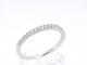 Bague 53 Bague rivière en or blanc 18k et diamants 58 Facettes 1018