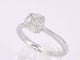 Bague 53 Bague en or blanc 18k, diamants princesse et marquise 58 Facettes 1019