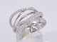 Bague 53 Bague de créateur - Bague en or blanc et diamants 58 Facettes 1021