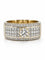Bague 65 Bague en or jaune 18 carats et diamants naturels, taille 65 58 Facettes 91044