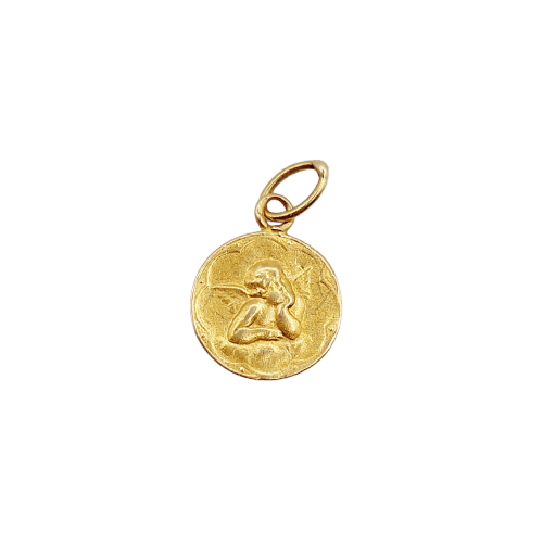 Pendentif Pendentif antique angelot en or rose 18k 58 Facettes A07834
