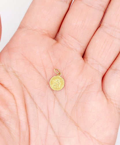 Pendentif Pendentif antique angelot en or rose 18k 58 Facettes A07834
