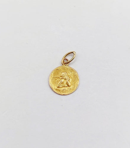 Pendentif Pendentif antique angelot en or rose 18k 58 Facettes A07834
