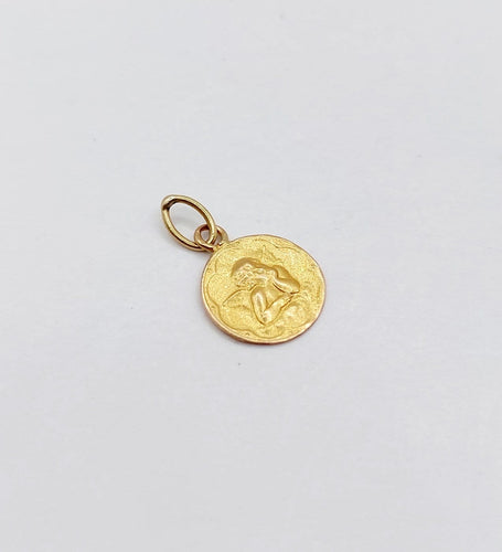 Pendentif Pendentif antique angelot en or rose 18k 58 Facettes A07834