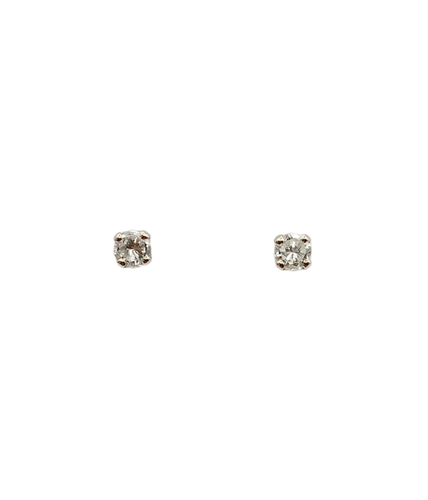 Boucles d'oreilles Puces d'oreilles vintage en or blanc 18k et diamants 58 Facettes A07835