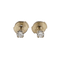 Boucles d'oreilles Puces d'oreilles vintage en or blanc 18k et diamants 58 Facettes A07835