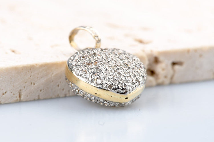 Pendentif Pendentif cœur en or jaune 18K et diamants 1,60 ct 58 Facettes PDCOEDOC781-107