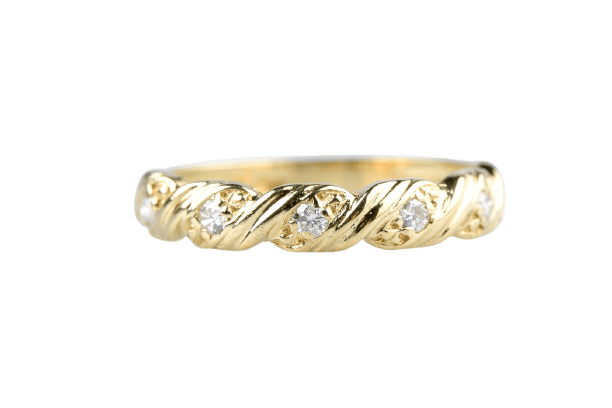 Bague 54 Bague en or jaune 18K et diamants 58 Facettes BGDCC1541-107
