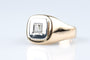 Bague 65 Chevalière en or blanc 18k et diamant 0,35 ct 58 Facettes CHVDBICC1545-107
