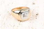 Bague 65 Chevalière en or blanc 18k et diamant 0,35 ct 58 Facettes CHVDBICC1545-107