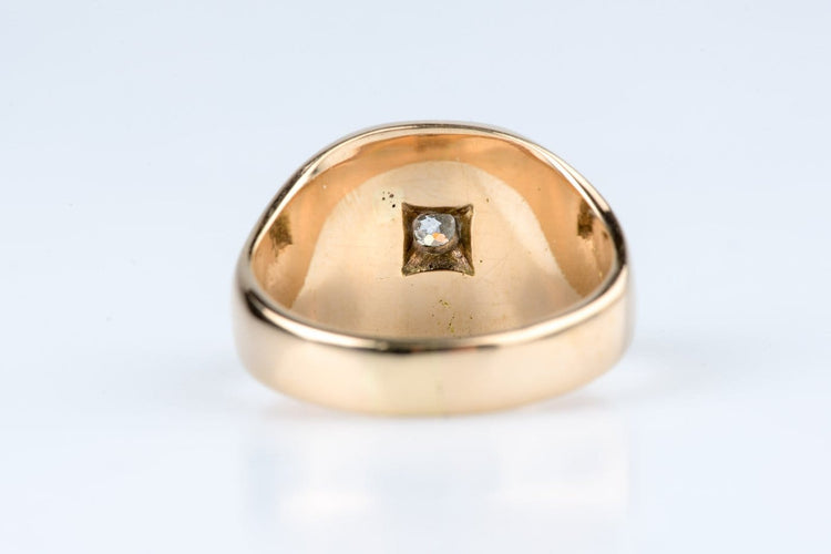 Bague 65 Chevalière en or blanc 18k et diamant 0,35 ct 58 Facettes CHVDBICC1545-107