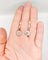 Boucles d'oreilles Dormeuses marguerite anciennes en or 18k, platine et diamants taille rose 58 Facettes A07848