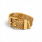 Bague 50 Bague ceinture en maille milanaise en or 18k 58 Facettes RI-1049