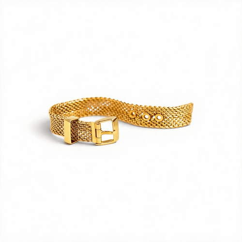 Bague 50 Bague ceinture en maille milanaise en or 18k 58 Facettes RI-1049