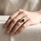 Bague 52 Bague Toi et Moi vintage en or 18k, saphirs et diamants 58 Facettes RI-1084