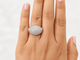 Bague 55 Bague vintage pavée de diamants 2,50 ct en or blanc 18 carats 58 Facettes 33841