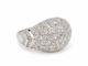 Bague 55 Bague vintage pavée de diamants 2,50 ct en or blanc 18 carats 58 Facettes 33841
