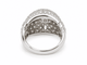Bague 55 Bague vintage pavée de diamants 2,50 ct en or blanc 18 carats 58 Facettes 33841