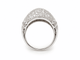 Bague 55 Bague vintage pavée de diamants 2,50 ct en or blanc 18 carats 58 Facettes 33841