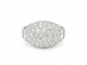 Bague 55 Bague vintage pavée de diamants 2,50 ct en or blanc 18 carats 58 Facettes 33841