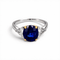 Bague 54 Bague trilogy en or 18k, saphir de Madagascar et diamants 58 Facettes RI-1072