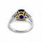 Bague 54 Bague trilogy en or 18k, saphir de Madagascar et diamants 58 Facettes RI-1072