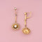 Boucles d'oreilles Art Nouveau - Boucles d’oreilles en or jaune 18K, perles et diamants 58 Facettes 289