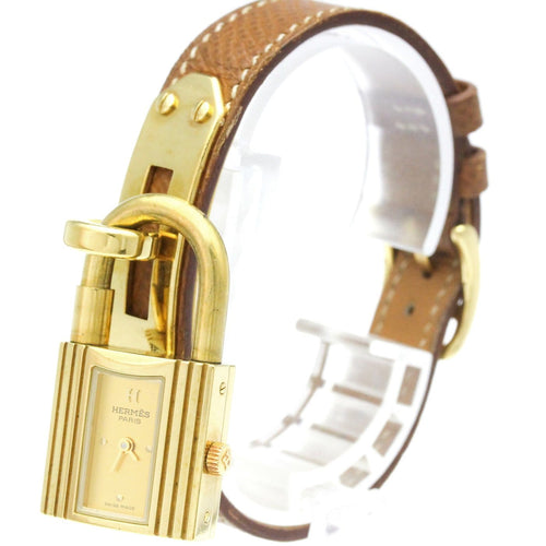Montre Hermès Kelly - Montre quartz en métal plaqué et cuir 58 Facettes grlf3ykmgo