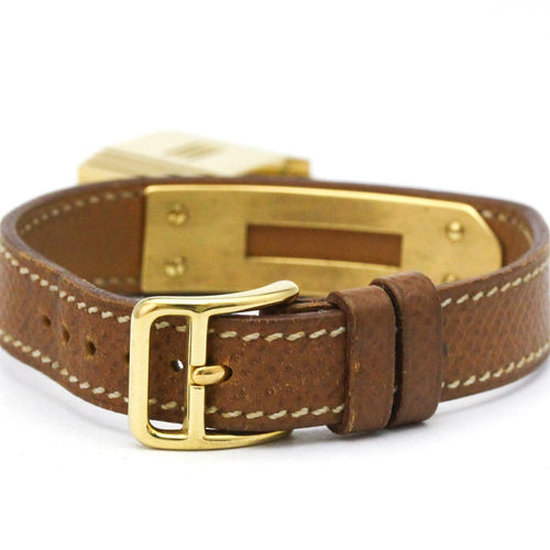 Montre Hermès Kelly - Montre quartz en métal plaqué et cuir 58 Facettes grlf3ykmgo