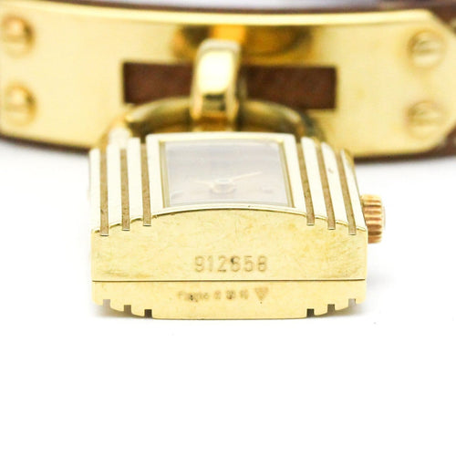 Montre Hermès Kelly - Montre quartz en métal plaqué et cuir 58 Facettes grlf3ykmgo