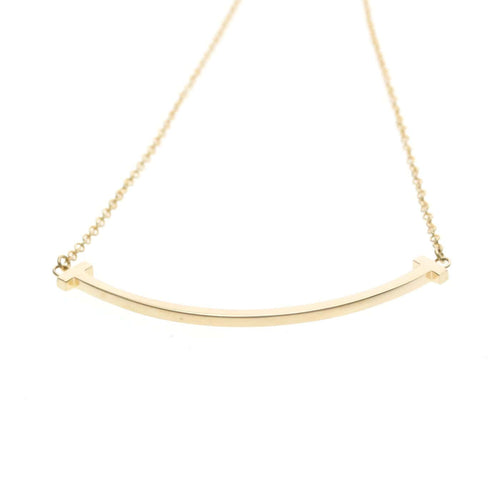 Pendentif Tiffany & Co. - Pendentif T Smile en or jaune 18k 58 Facettes zwtd9dewyw