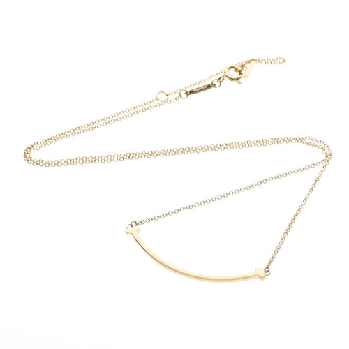 Pendentif Tiffany & Co. - Pendentif T Smile en or jaune 18k 58 Facettes zwtd9dewyw
