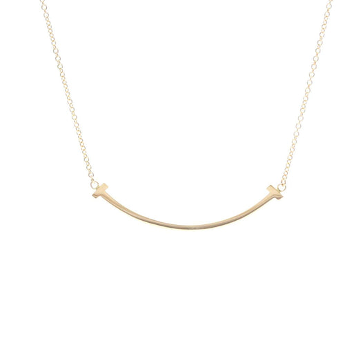 Pendentif Tiffany & Co. - Pendentif T Smile en or jaune 18k 58 Facettes zwtd9dewyw