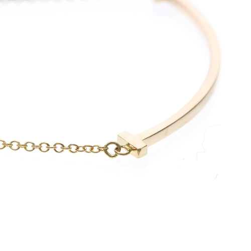Pendentif Tiffany & Co. - Pendentif T Smile en or jaune 18k 58 Facettes zwtd9dewyw