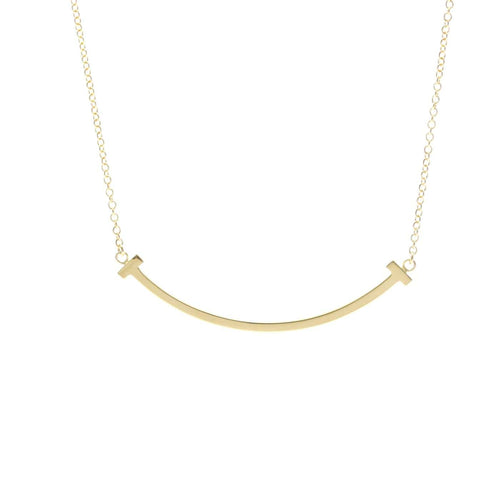 Pendentif Tiffany & Co. - Pendentif T Smile en or jaune 18k 58 Facettes xraapskkd2