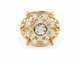 Bague 49 Bague Tank années 1940 en or jaune, platine et diamants 58 Facettes 33838