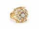 Bague 49 Bague Tank années 1940 en or jaune, platine et diamants 58 Facettes 33838