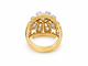 Bague 49 Bague Tank années 1940 en or jaune, platine et diamants 58 Facettes 33838