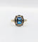 Bague 51.5 Bague Art déco en or 18k avec pierre bleue, vers 1920 58 Facettes A07157