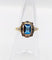 Bague 51.5 Bague Art déco en or 18k avec pierre bleue, vers 1920 58 Facettes A07157
