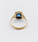 Bague 51.5 Bague Art déco en or 18k avec pierre bleue, vers 1920 58 Facettes A07157