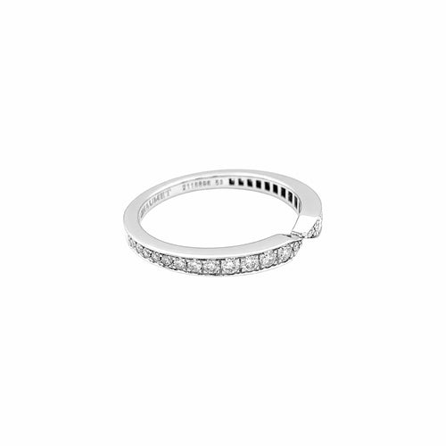 Bague 53 Chaumet Triomphe de Chaumet - Alliance en platine et diamants 58 Facettes 35953