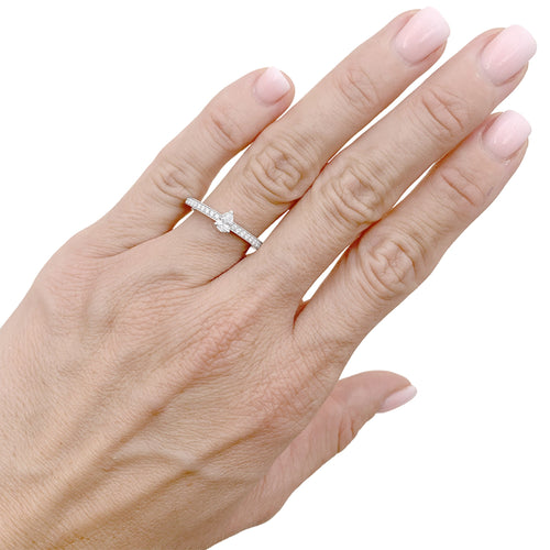 Bague 53 Chaumet Triomphe de Chaumet - Bague en platine et diamants 58 Facettes 35954